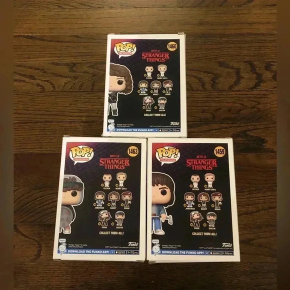 Funko Pop! Stranger Things Bundle x3: Nancy, Dustin, Jonathan - BRAND NEW! - Picture 6 of 7